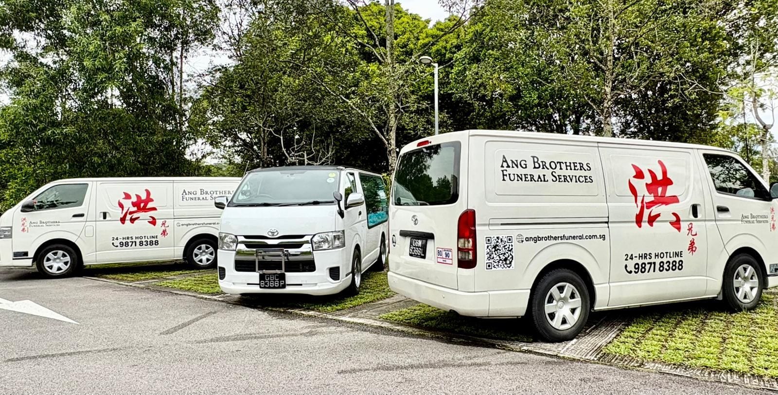 The Ang Brothers own fleet of funeral vehicles