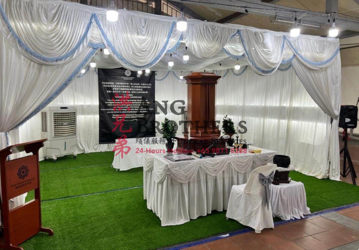Soka funeral setup by Ang Brothers