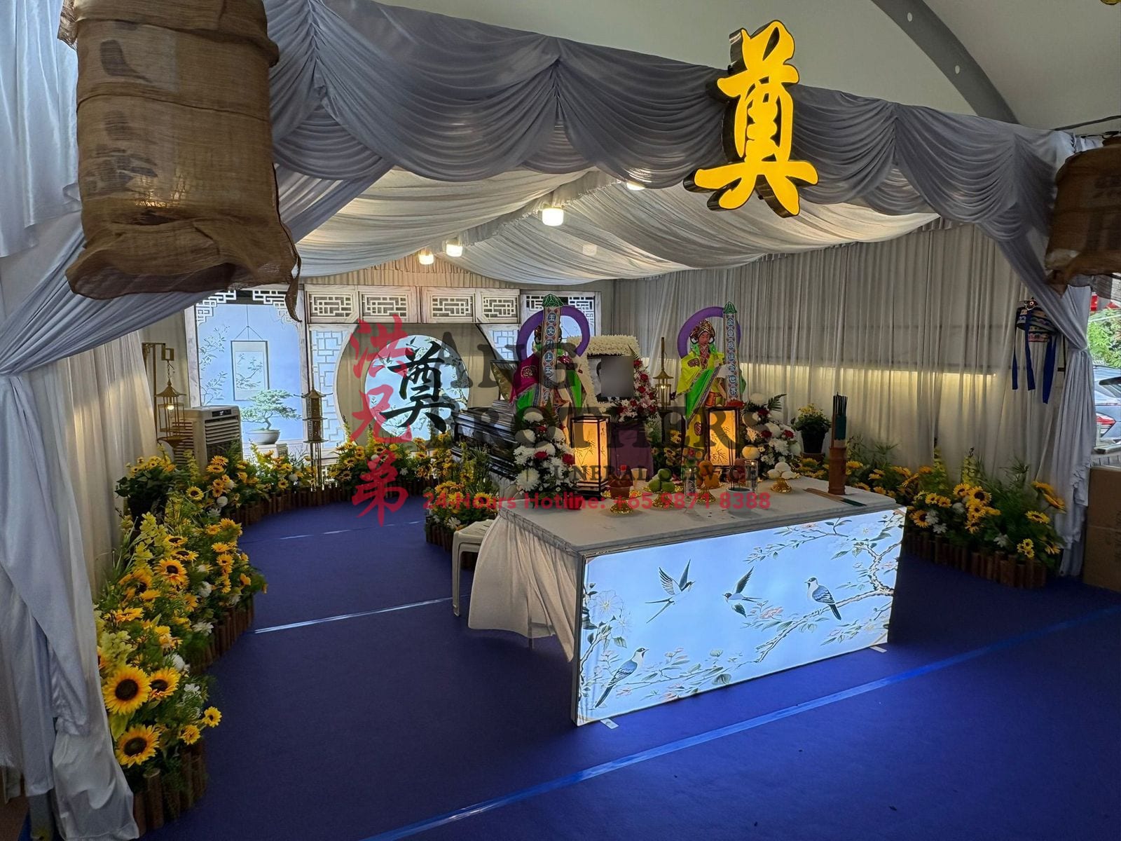 Taoist funeral setup by Ang Brothers